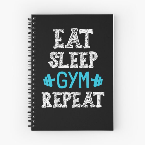 Item preview, Eat Sleep Gym Repeat Workout Motivation Design designed and sold by GetGoodFit.