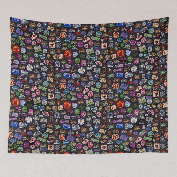 Item preview, Princess Donut Patch Jacket - Denim - Black designed and sold by QuiltPaperScissors.