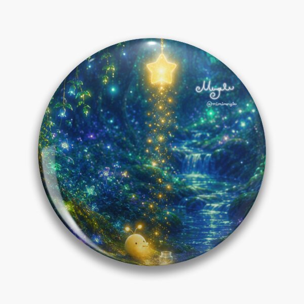 Item preview, Loumie Gathering Starlight Among Glowing Flowers designed and sold by Minimergle.