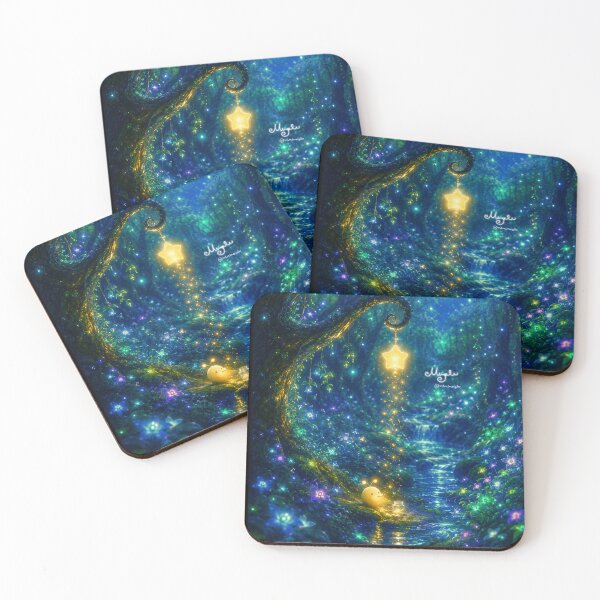 Item preview, Loumie Gathering Starlight Among Glowing Flowers designed and sold by Minimergle.