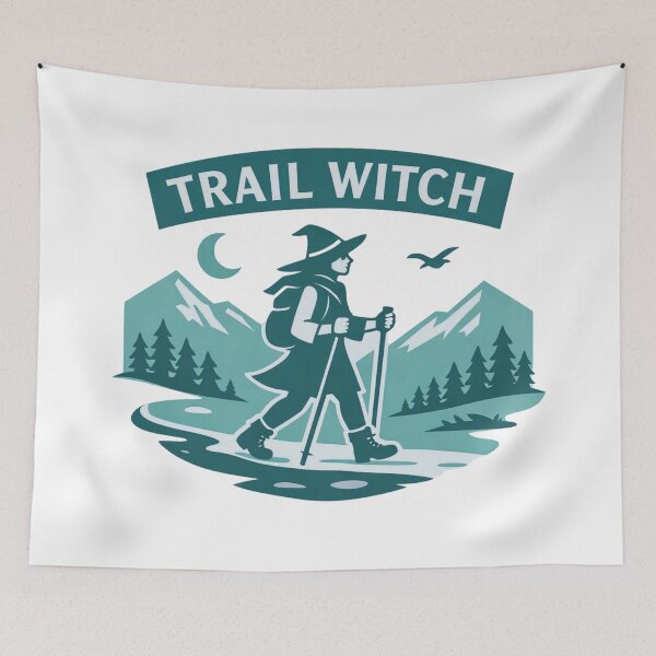 Item preview, Trail Witch Hiking & Outdoor Adventure Graphic designed and sold by GabeMountainArt.