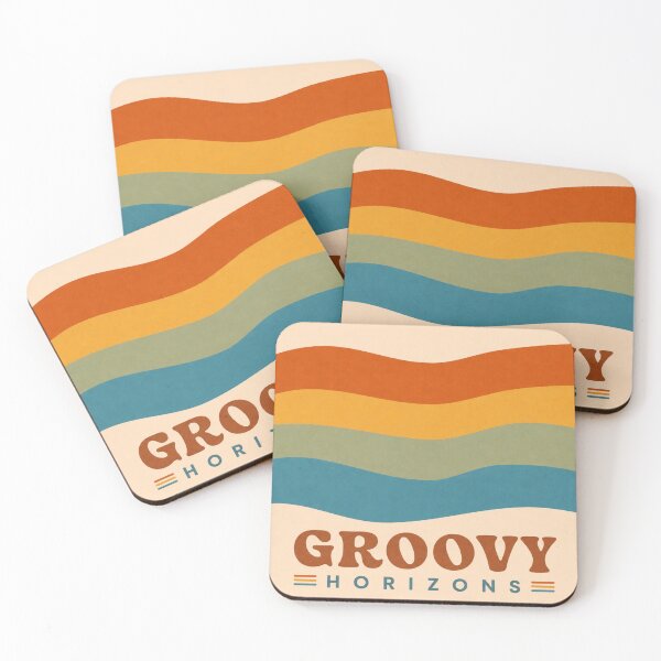 Item preview, 70s Groovy Horizons Retro Waves  designed and sold by BlueBerry45.