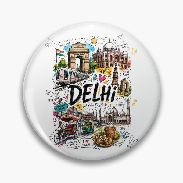 Item preview, Delhi India T-Shirt – New Delhi Travel & Indian City Graphic | Delhi Landmark, India Pride & Delhi Culture Gift VER 018 designed and sold by mndesignworx.