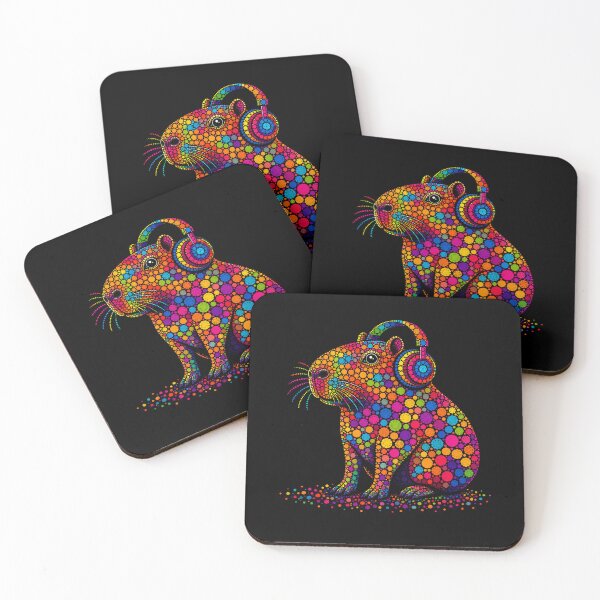 Item preview, Funny Capybara Dots Art Animal Lovers designed and sold by Moizento.