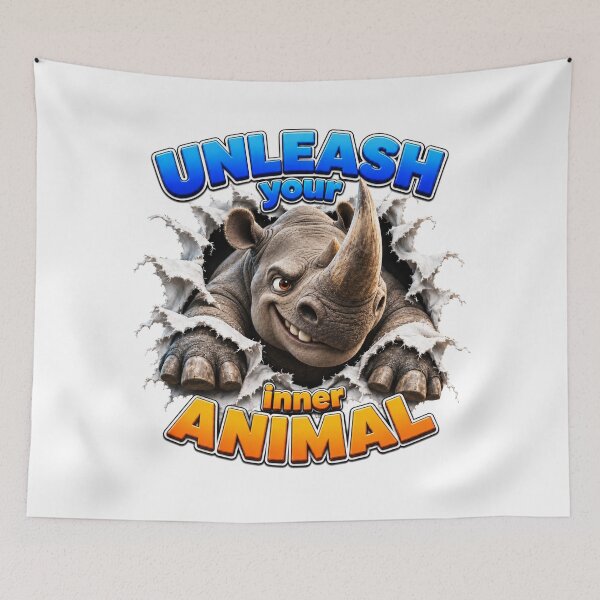 Item preview, Unleash Your Inner Animal - Tough Rhino designed and sold by Bor-Suk.