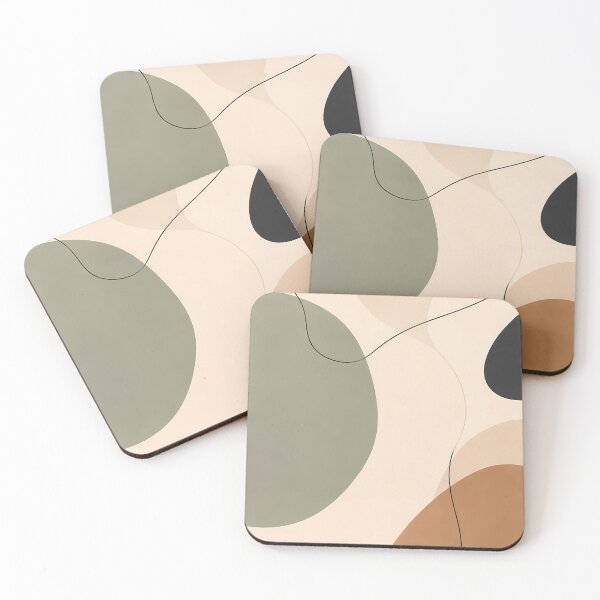 Item preview, Organic Abstract Flow – Earthy Minimalist Shapes designed and sold by VOLLOS.