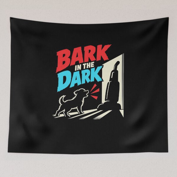 Item preview, Bark In The Dark Dog Nighttime Shadow Joke designed and sold by elderberry.