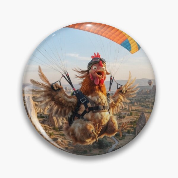 Item preview, Paragliding Chicken in Cappadocia Funny Art designed and sold by AfresStudio.