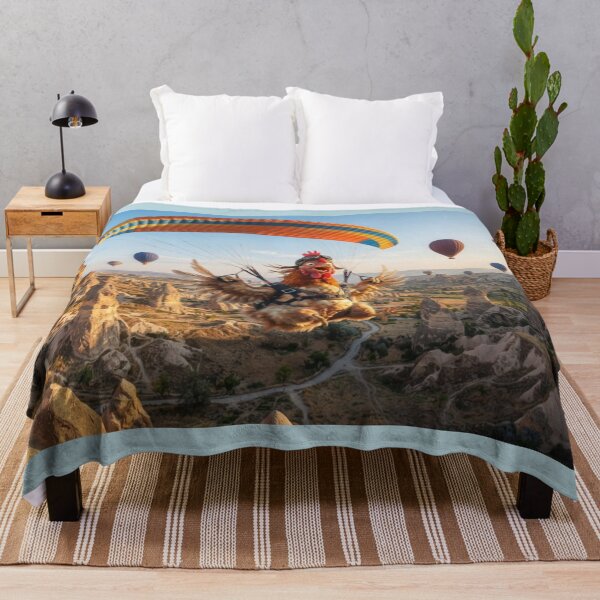 Item preview, Paragliding Chicken in Cappadocia Funny Art designed and sold by AfresStudio.
