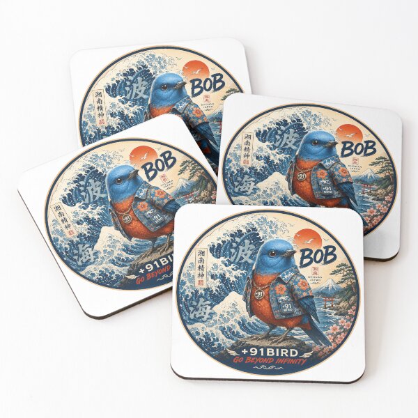 Item preview, BOB the Blue Rock Thrush – Shonan Japan | +91BIRD designed and sold by Plus91BIRD.