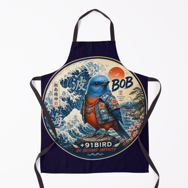Item preview, BOB the Blue Rock Thrush – Shonan Japan | +91BIRD designed and sold by Plus91BIRD.