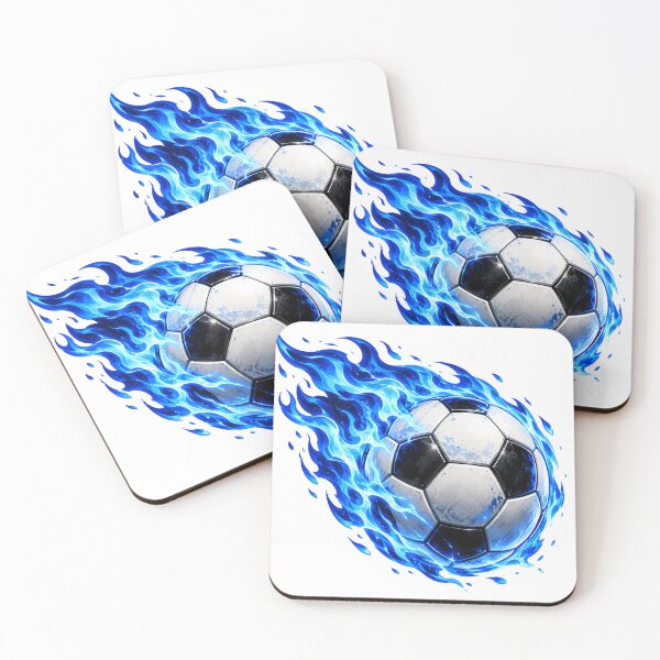 Item preview, Blue Fire Soccer Ball designed and sold by Seculinator.