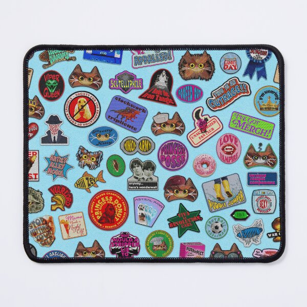 Item preview, Princess Donut Patch Jacket - Leather - Blue designed and sold by QuiltPaperScissors.