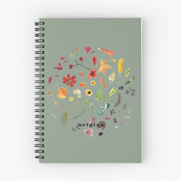 Item preview, Cottagecore Pressed Flower Circle – Botanical Wildflower Line Art Illustration designed and sold by ORIGINS LINES.