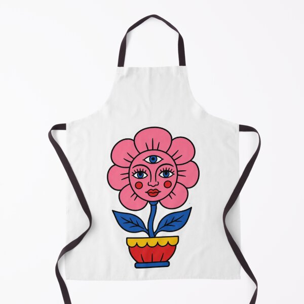 Item preview, Retro Psychedelic Flower Face Third Eye Surreal Art designed and sold by Vision Crafted.