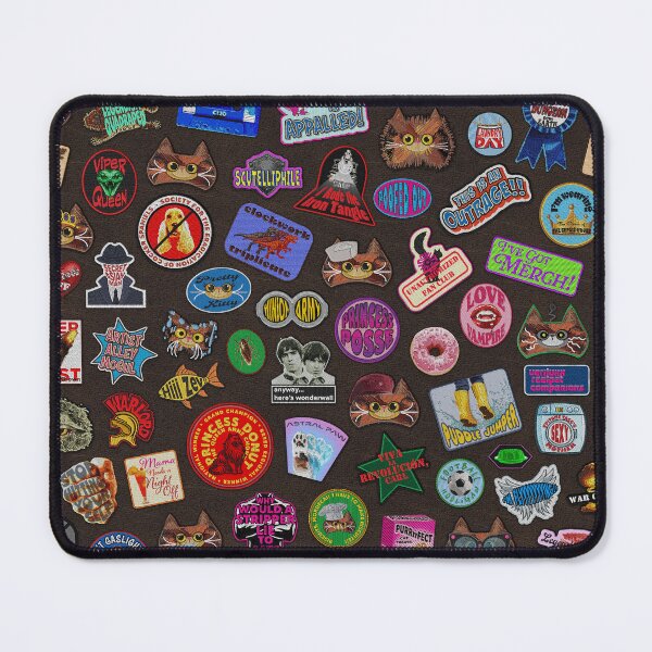 Item preview, Princess Donut Patch Jacket - Leather - Chocolate designed and sold by QuiltPaperScissors.