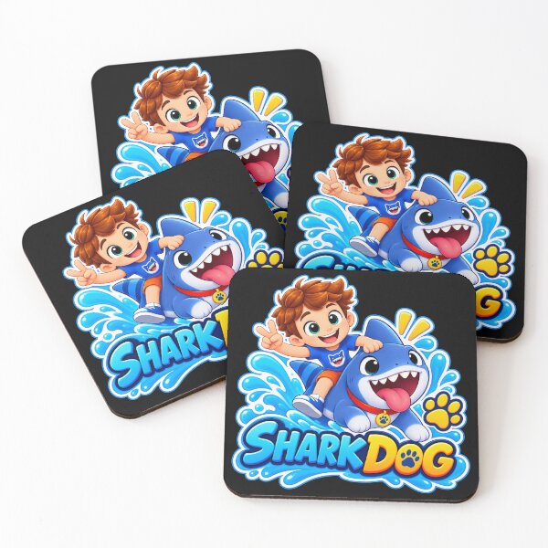 Item preview, The Sharkdog Cute Cartoon Sticker – Perfect Gift for Kids and Sharkdog Fans designed and sold by raspeed.