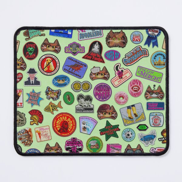 Item preview, Princess Donut Patch Jacket - Leather - Green designed and sold by QuiltPaperScissors.