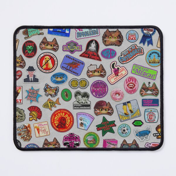 Item preview, Princess Donut Patch Jacket - Leather - Grey designed and sold by QuiltPaperScissors.