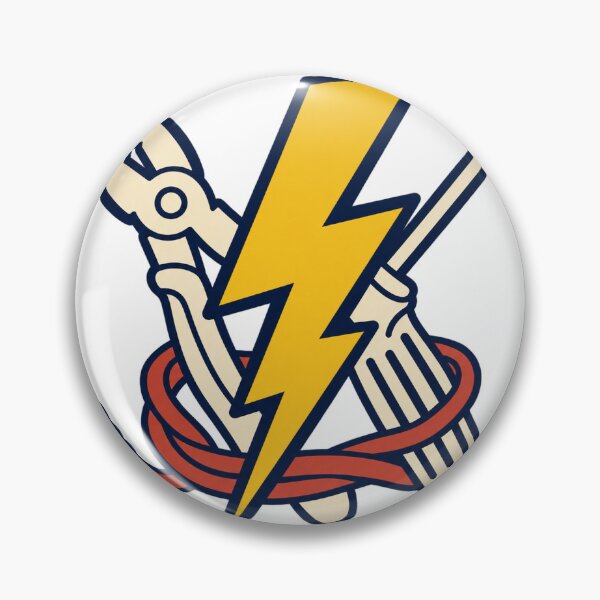 Item preview, Electrician Tool Crest with Lightning Bolt and Wire designed and sold by eignvalue.