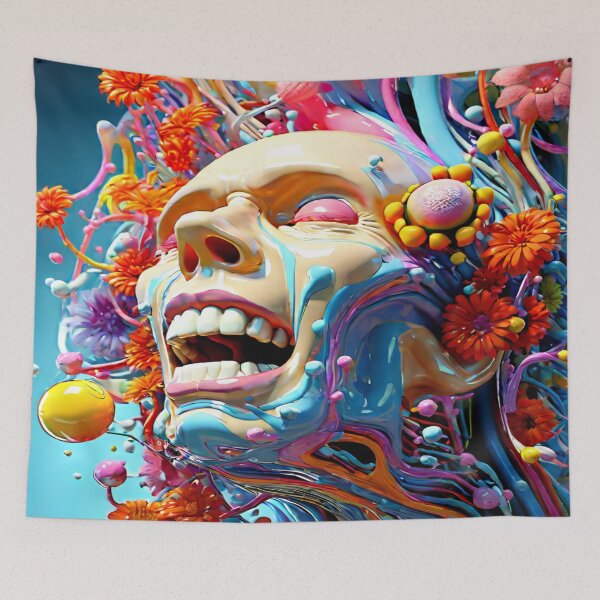 Item preview, Biomechanical man -  Surreal Psychedelic Gothic Art designed and sold by DigiArt8Design.