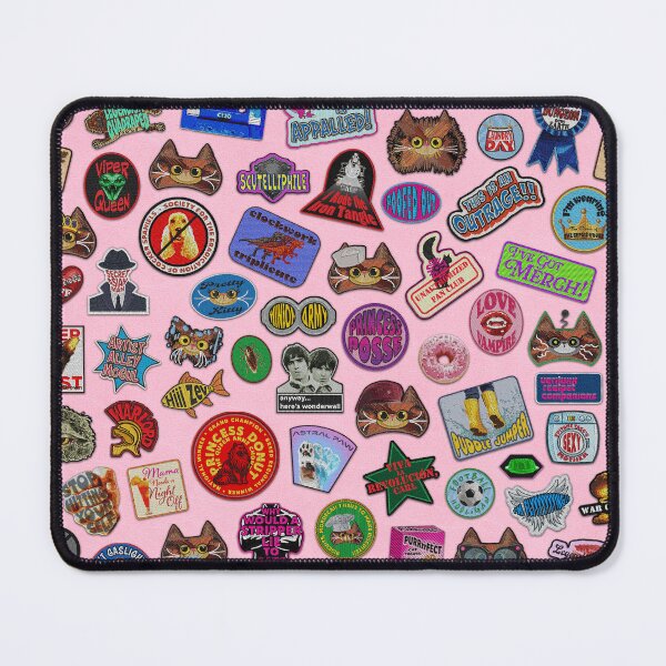 Item preview, Princess Donut Patch Jacket - Leather - Pink designed and sold by QuiltPaperScissors.