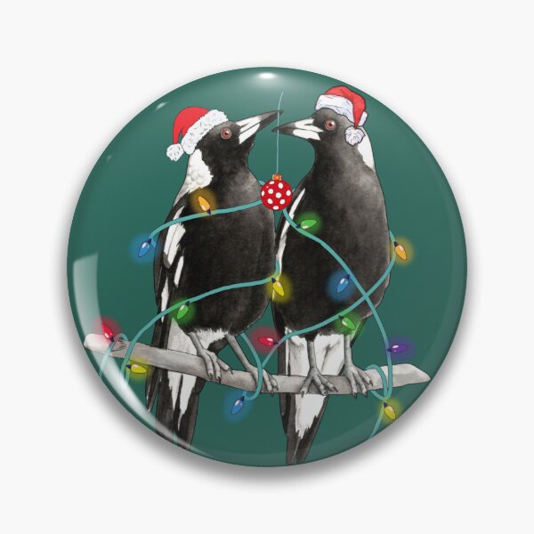 Item preview, Extra Festive Magpie, Xmas magpie - Australian Christmas Gift Men Woman kids designed and sold by Amelia ART G.