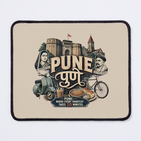 Item preview, Pune India T-Shirt | Pune City Shirt | Pune Maharashtra Travel Gift | Indian City Graphic Tee | Pune Souvenir Apparel ver4 designed and sold by mndesignworx.