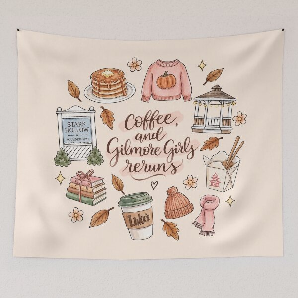 Item preview, Coffee and Reruns designed and sold by LittloGica.