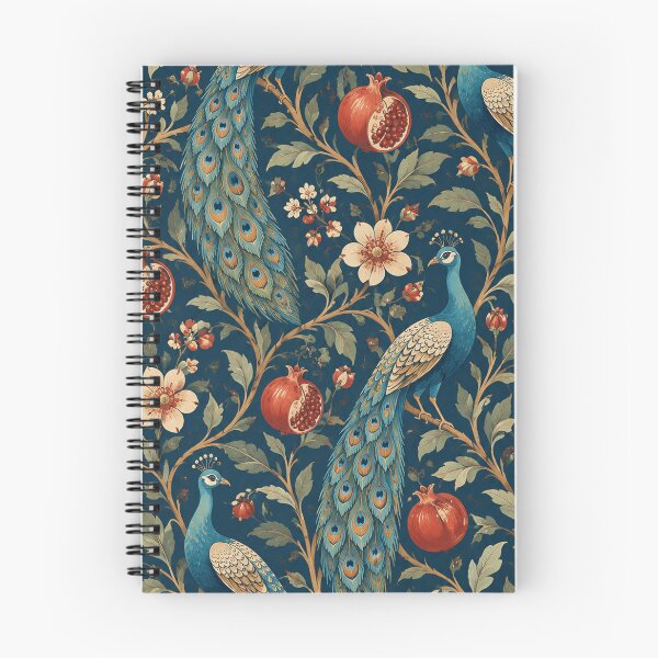 Item preview, Vintage Peacock & Pomegranate Pattern designed and sold by Glottopia.
