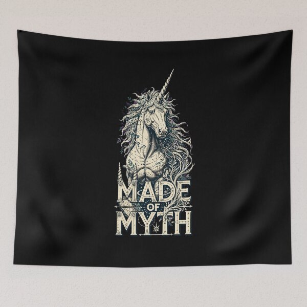 Item preview, Made of Myth Unicorn Design, Mythical Unicorn Artwork, Fantasy Creature Gift, Legendary Unicorn Graphic, Unicorn Lover Gift, Fantasy Art, Mythology, Folklore, Magical Creature designed and sold by Typologystudios.