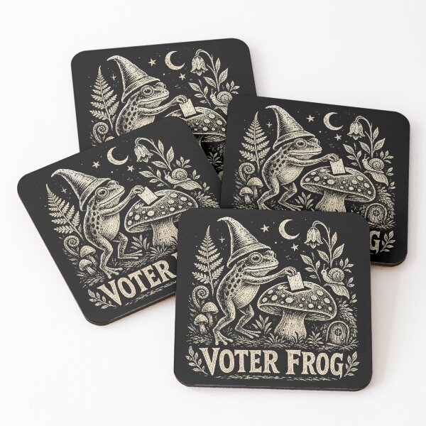 Item preview, Voter Fraud Frog Whimsy Funny Design designed and sold by LaVacheDesign.