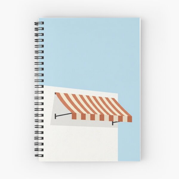 Item preview, Seaside Cafe Awning | Minimalist Mediterranean Illustration designed and sold by Zaramodo.