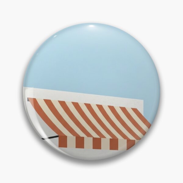 Item preview, Seaside Cafe Awning | Minimalist Mediterranean Illustration designed and sold by Zaramodo.