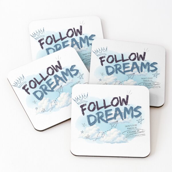 Item preview, Follow Dreams Motivational Cloud Aesthetic – Dream Big Chase It designed and sold by Snikdha.