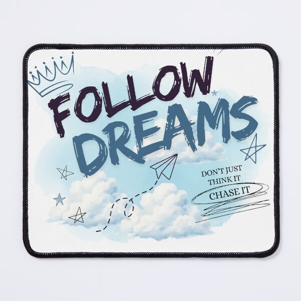 Item preview, Follow Dreams Motivational Cloud Aesthetic – Dream Big Chase It designed and sold by Snikdha.