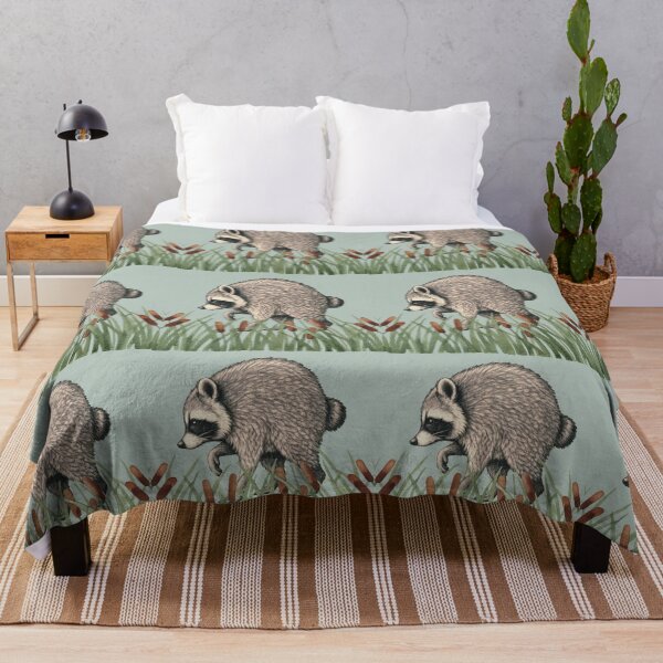 Item preview, Jimothy the raccoon in marsh grass designed and sold by 247DesignStudio.