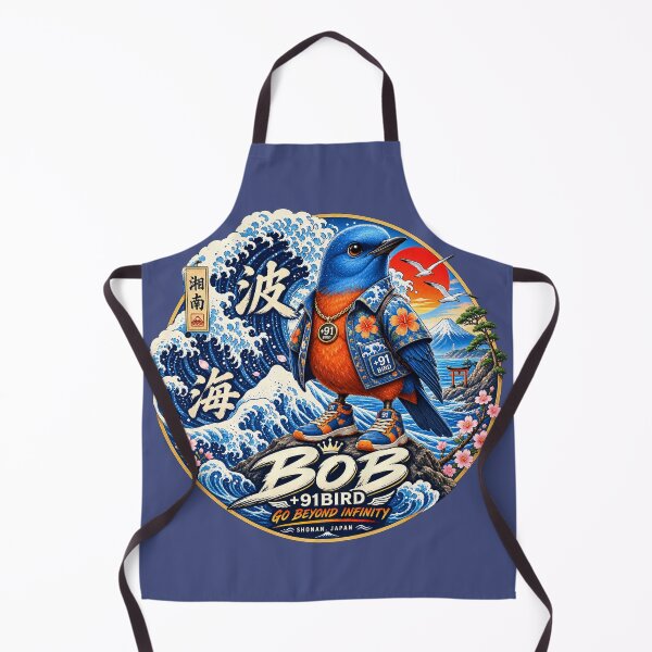 Item preview, BOB the Blue Rock Thrush – Shonan Wave Style | +91BIRD designed and sold by Plus91BIRD.