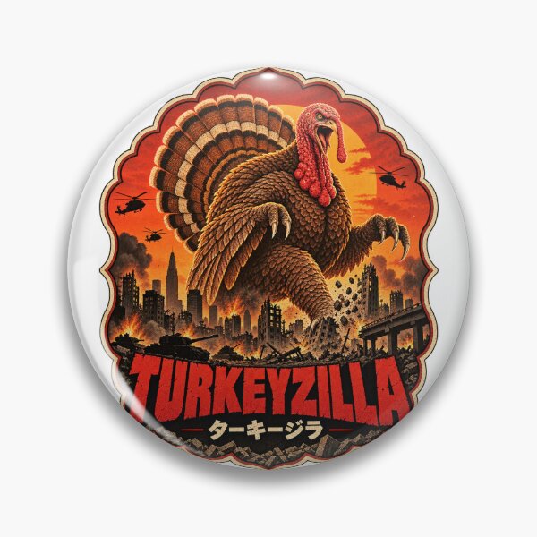 Item preview, Turkeyzilla – Giant Funny Monster Turkey Kaiju Thanksgiving designed and sold by WolfmanProphecy.