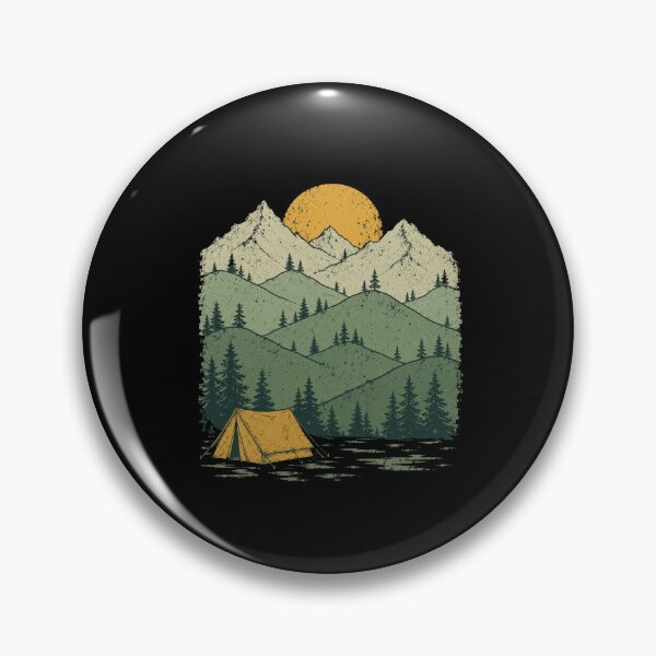 Item preview, Evergreen Vintage Mountain Camping designed and sold by bobcatmarty.