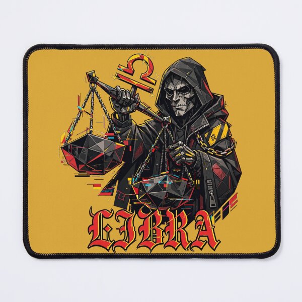 Item preview, Libra Zodiac Low Poly Glitch Reaper designed and sold by puzzell.