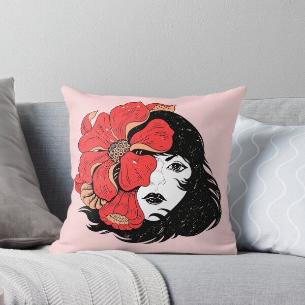 Item preview, Retro Floral Woman Portrait Illustration designed and sold by -DEEWOLF-.