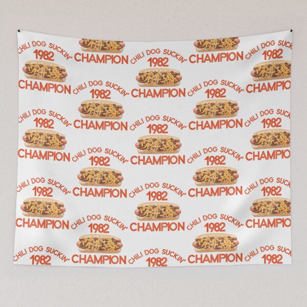 Item preview, Chili Dog Suckin' Champion 1982 designed and sold by TheBigBrownShop.