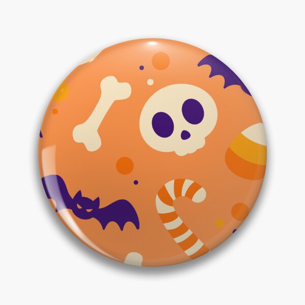Item preview, Orange Cute Halloween Spooky Pattern designed and sold by Lailaynta.