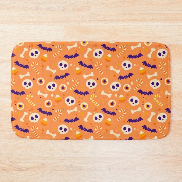 Item preview, Orange Cute Halloween Spooky Pattern designed and sold by Lailaynta.