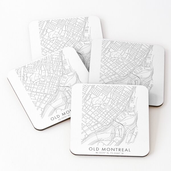 Item preview, Montreal Canada Line Art Skyline Coordinates Print designed and sold by OzzFrequency.