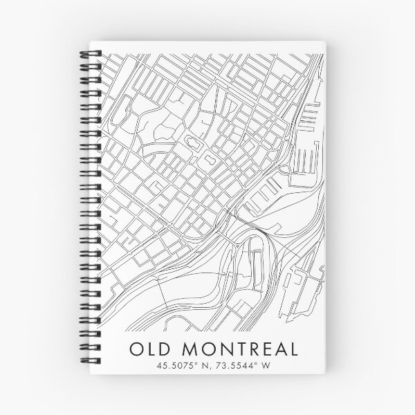 Item preview, Montreal Canada Line Art Skyline Coordinates Print designed and sold by OzzFrequency.