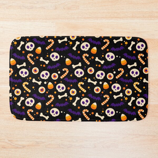 Item preview, Black Cute Halloween Spooky Pattern designed and sold by Lailaynta.