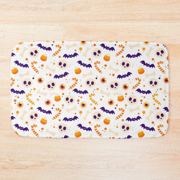 Item preview, White Cute Halloween Spooky Pattern designed and sold by Lailaynta.