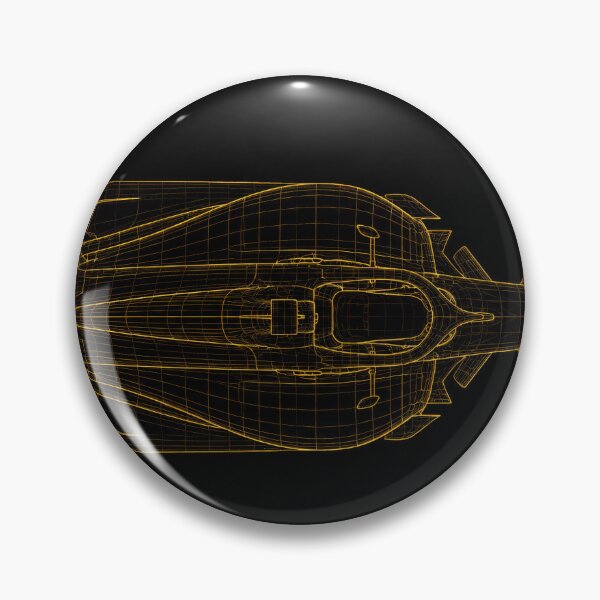 Item preview, Formula One Blueprint Art Gold Line Drawing designed and sold by Jozefin's Studio.